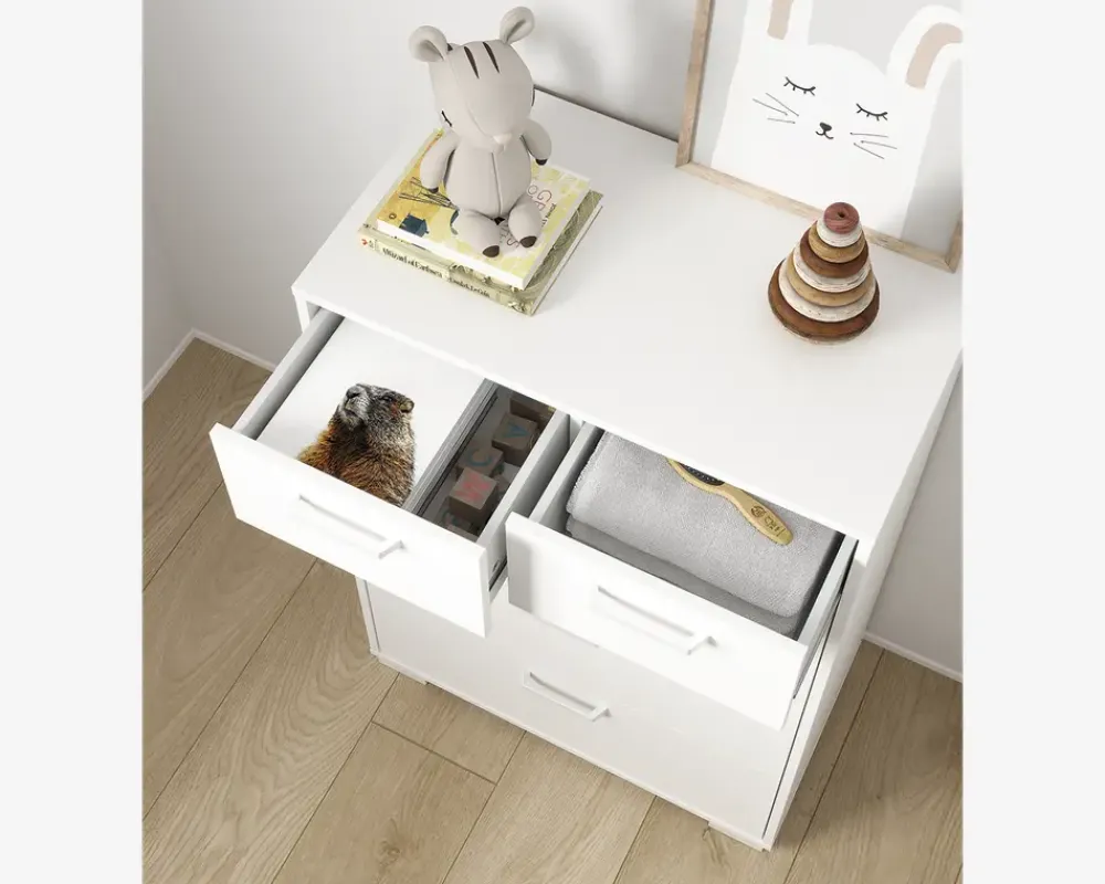 New Daells Bolighus Kommode Sofia hvid med 5 skuffer