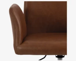 Clearance Daells Bolighus Kontorstol cognac kunstlæder