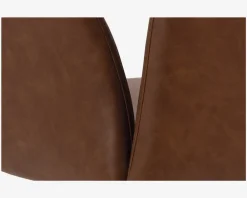 Clearance Daells Bolighus Kontorstol cognac kunstlæder