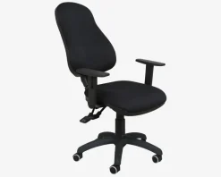 Daells Bolighus Kontorstol m/Justerbare Armlæn Sort