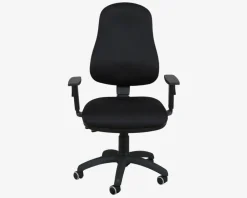 Daells Bolighus Kontorstol m/Justerbare Armlæn Sort