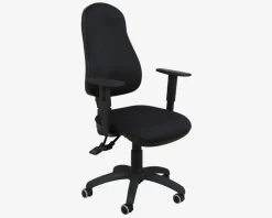 Daells Bolighus Kontorstol m/Justerbare Armlæn Sort