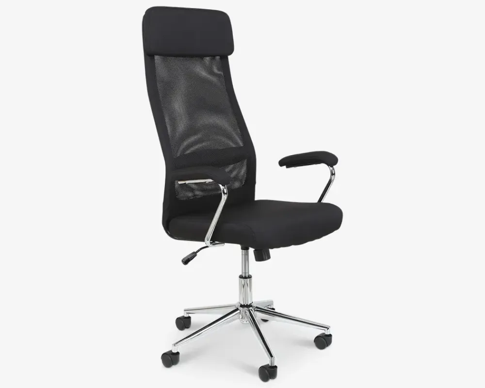 Sale Daells Bolighus Kontorstol Sort Mesh/Krom Fod