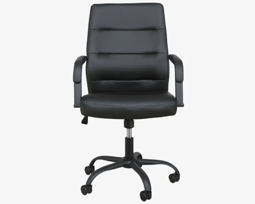 New Daells Bolighus Kontorstol Sort Pu/Sort Fod