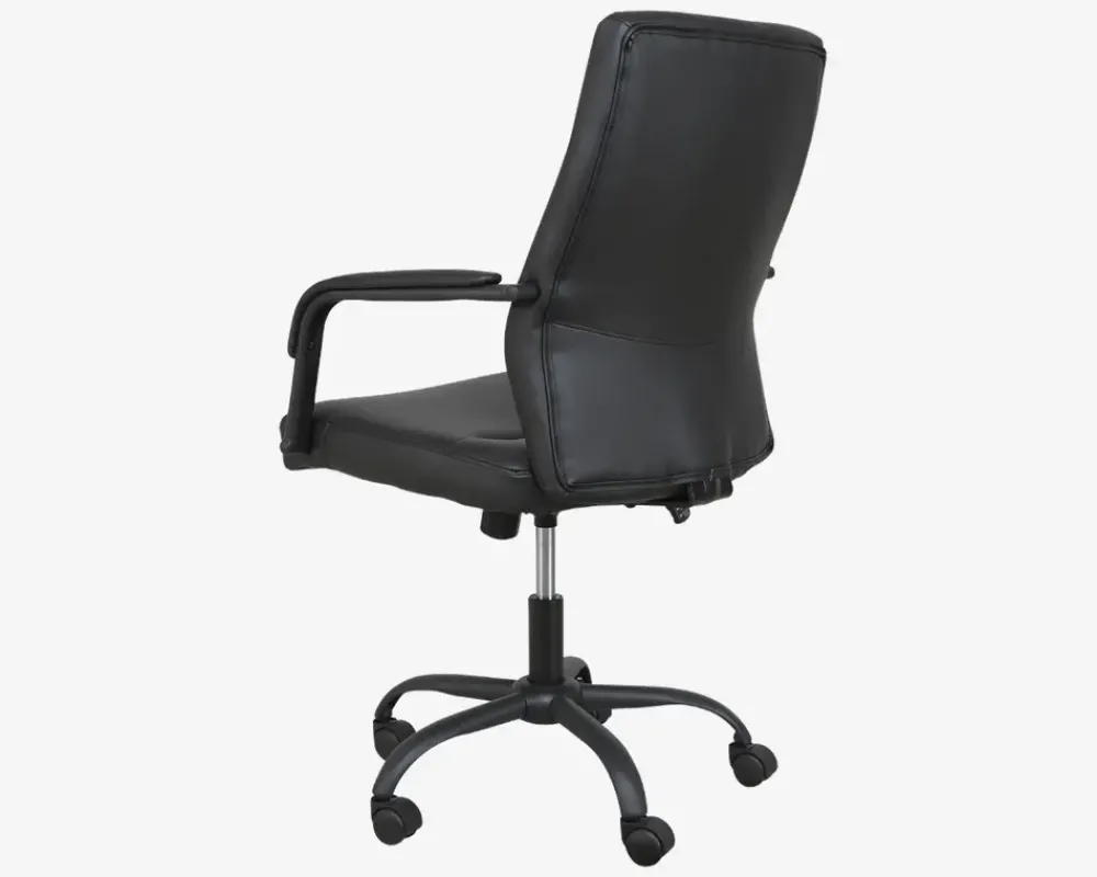 New Daells Bolighus Kontorstol Sort Pu/Sort Fod