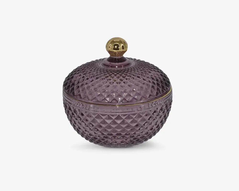 Sale Daells Bolighus krukke blomme m. guld detaljer Rosa