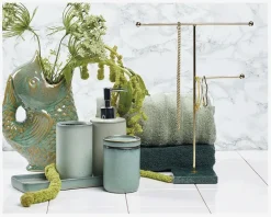 Daells Bolighus Krukke m. Låg Mint H. 10,5 cm