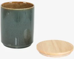 Daells Bolighus Krukke M. Trælåg H.15 cm Petrol