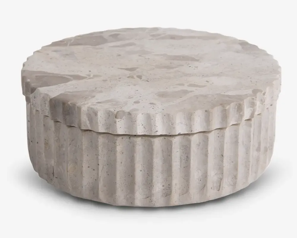 Best Daells Bolighus Krukke m/låg brun marmor Ø.15 cm