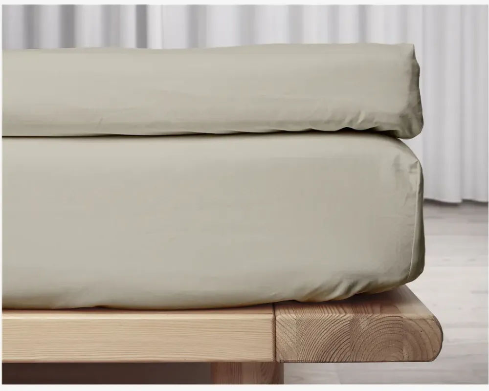 Online Daells Bolighus Kuvertlagen Percale 90x200 cm Sand