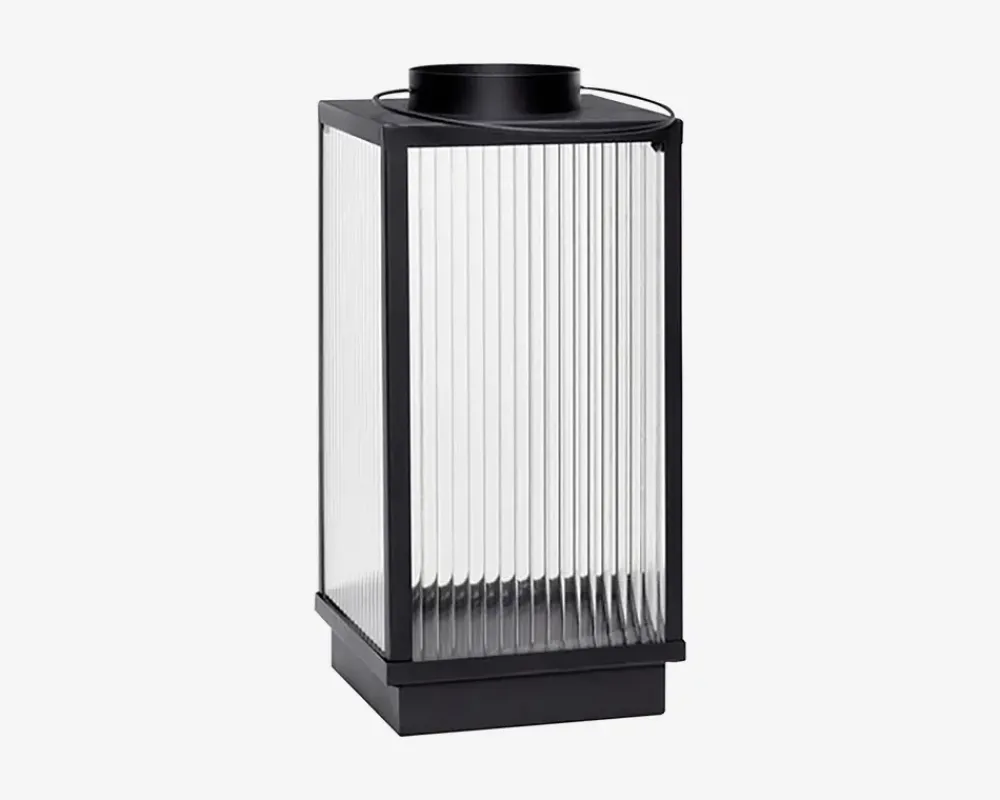 New Daells Bolighus Lanterne Metal/Glas Sort H.25cm