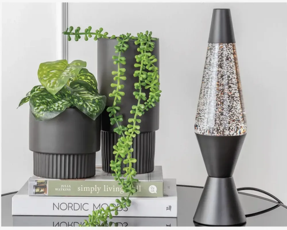 Clearance Daells Bolighus Lavalampe H.37 cm Sort