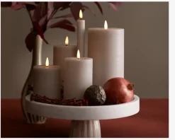 Daells Bolighus LED Kronelys Stone H.22xØ.2,2cm Beige