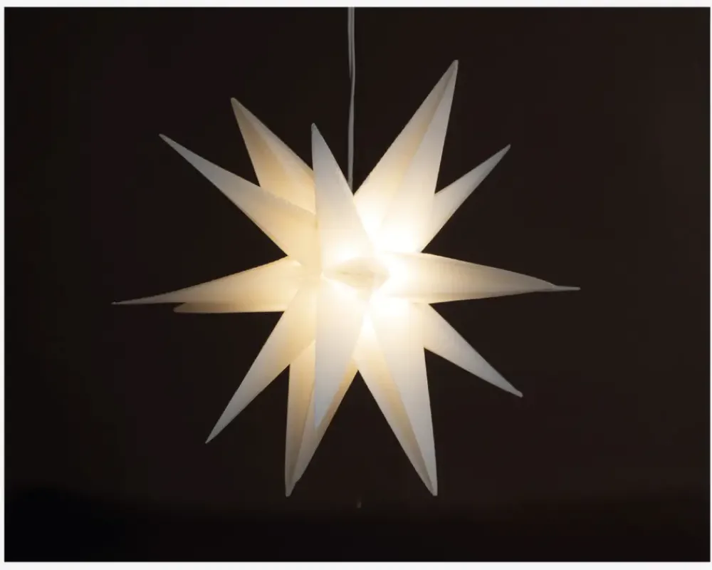 Online Daells Bolighus LED Stjerne 3D Hvid Ø.25cm