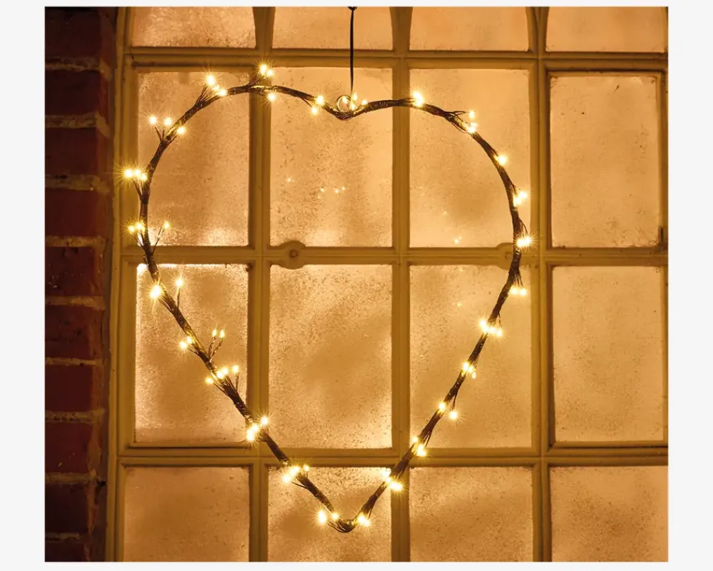 Online Daells Bolighus LED Tråd Hjerte H.40cm Sort