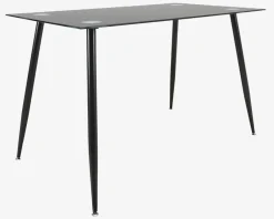 New Daells Bolighus Lille spisebord i sort glas