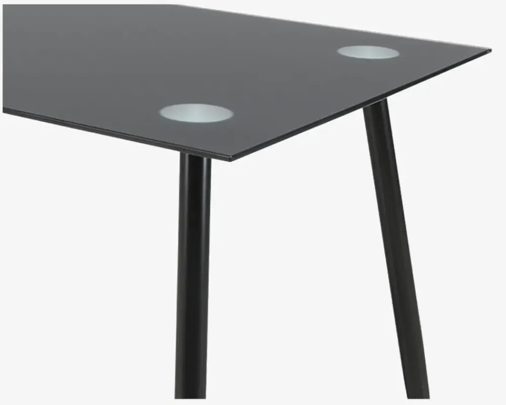 New Daells Bolighus Lille spisebord i sort glas