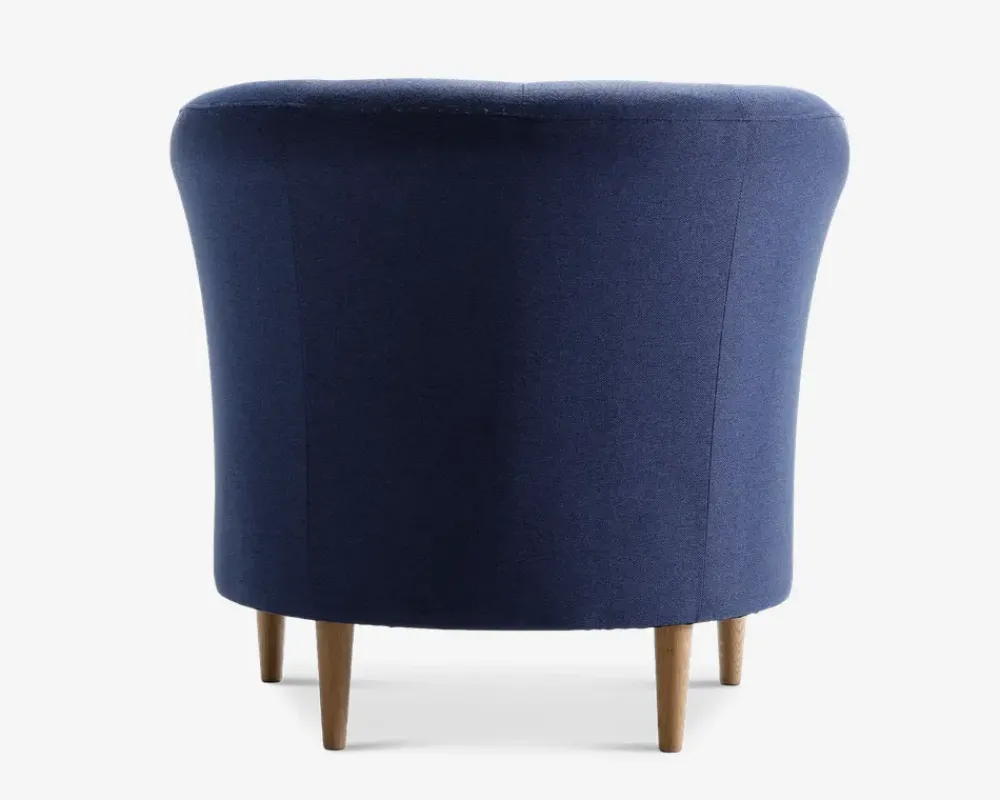 Daells Bolighus Lænestol Flash Med Eg Ben Blå