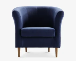 Daells Bolighus Lænestol Flash Med Eg Ben Blå