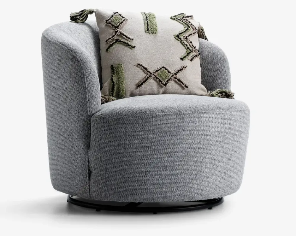 Outlet Daells Bolighus Lænestol med drejefunktion Grå