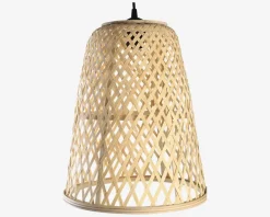 Online Daells Bolighus Loftlampe bambus 2 ass farver Ø.30 cm