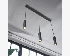 Best Daells Bolighus Loftlampe Drums sort L.82,5 cm