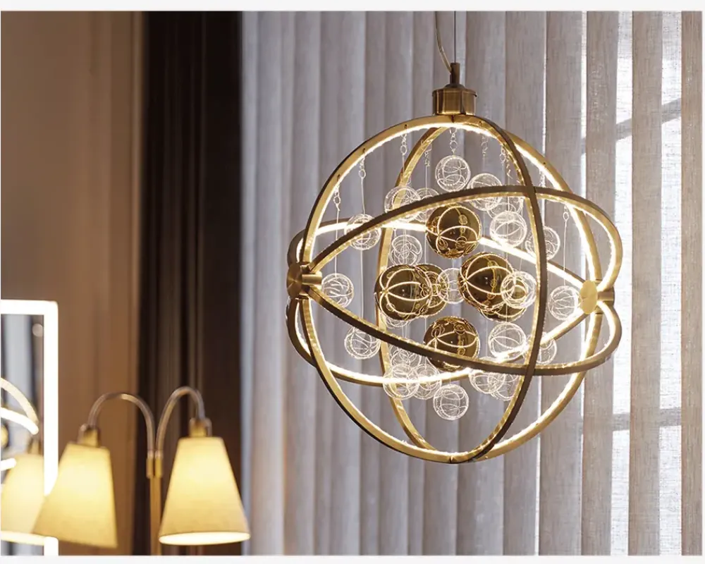 Sale Daells Bolighus Loftlampe Galaxy Antik Ø.48 cm Messing