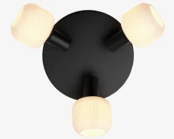 Best Daells Bolighus Loftlampe Milford mini 3xE14 sort