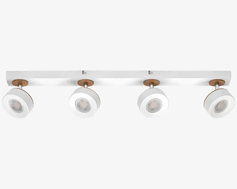 Online Daells Bolighus Loftlampe spot Pluto hvid L.69,8 cm