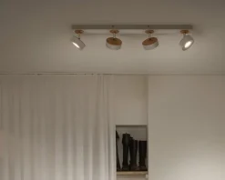 Online Daells Bolighus Loftlampe spot Pluto hvid L.69,8 cm