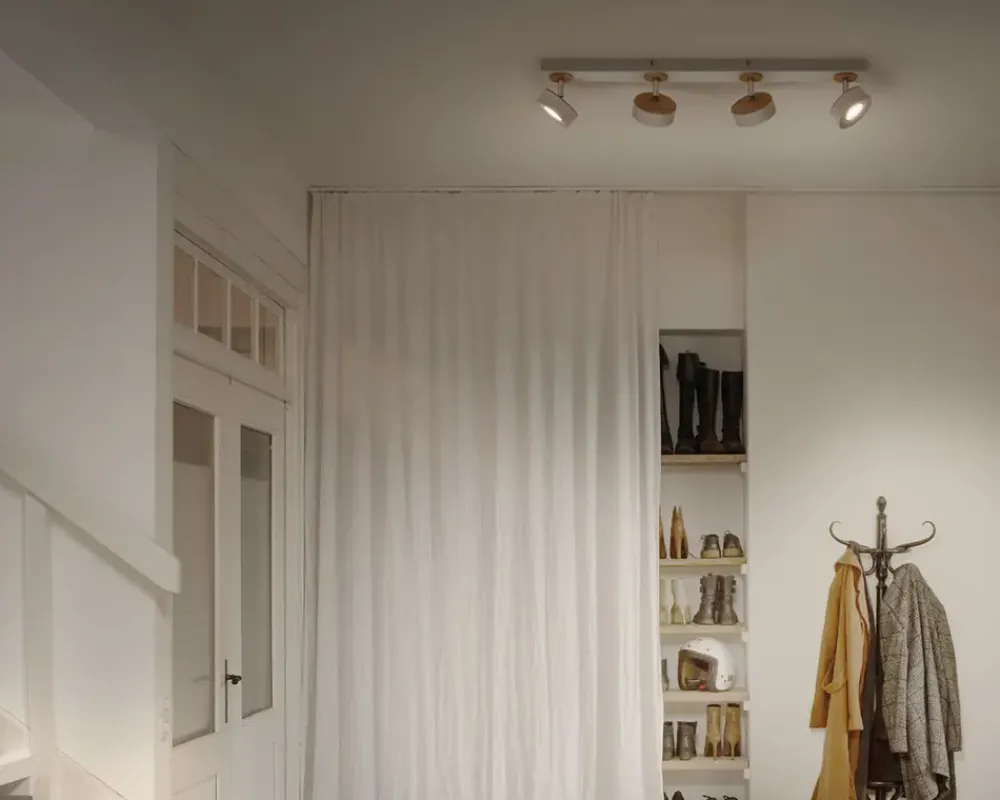 Online Daells Bolighus Loftlampe spot Pluto hvid L.69,8 cm