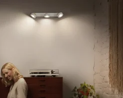 Sale Daells Bolighus Loftlampe spot Pluto hvid L.49,8 cm