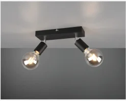 Hot Daells Bolighus Loftlampe Vannes 2 Sort L.26 cm