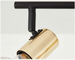 Daells Bolighus Loftspot Kerry Sort/Messing 3 x E27