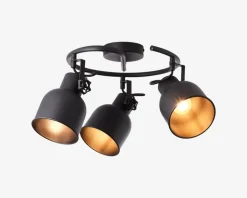 Sale Daells Bolighus Loftspot Spiral Rolet 3 Sort/Sand Ø.51cm