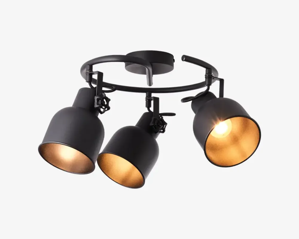 Sale Daells Bolighus Loftspot Spiral Rolet 3 Sort/Sand Ø.51cm