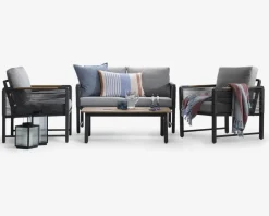 Clearance Daells Bolighus Loungesæt 4 dele Antracit/grå