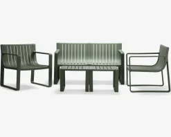 Outlet Daells Bolighus Loungesæt grøn plast 5 dele