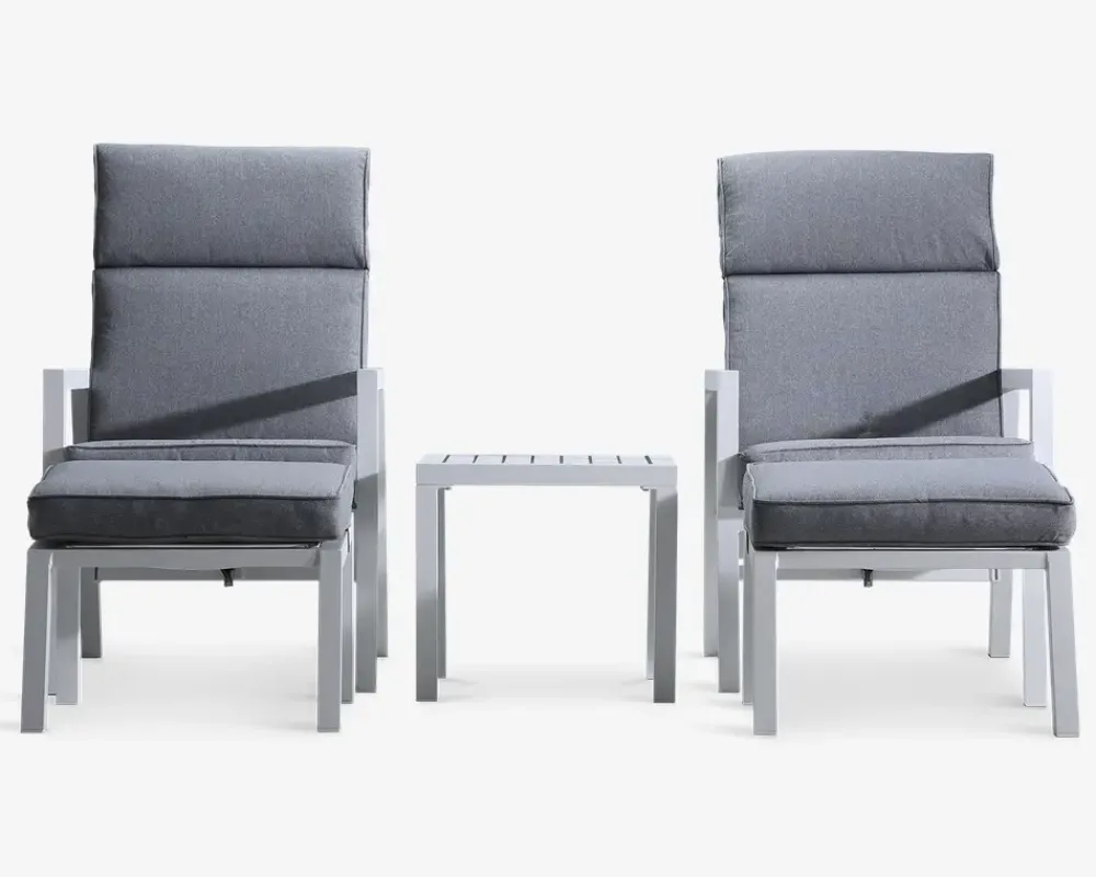 Clearance Daells Bolighus Loungesæt hvidlakeret komplet