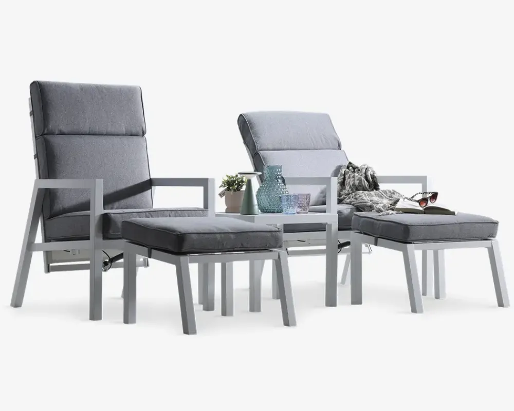 Clearance Daells Bolighus Loungesæt hvidlakeret komplet