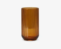 Discount Daells Bolighus Lyngby vase glas amber H.20 cm Orange