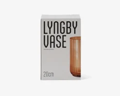 Discount Daells Bolighus Lyngby vase glas amber H.20 cm Orange