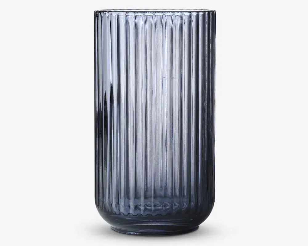 Sale Daells Bolighus Lyngby vase glas H.20 cm Blå