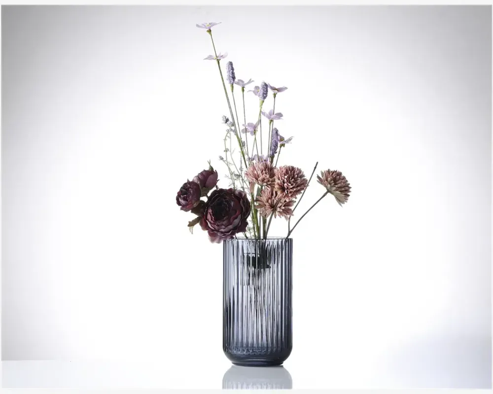 Sale Daells Bolighus Lyngby vase glas H.20 cm Blå