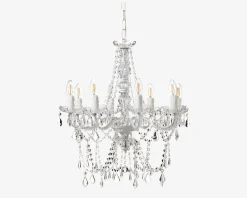 Outlet Daells Bolighus Lysekrone Imperial 8-armet Hvid Ø.55 cm