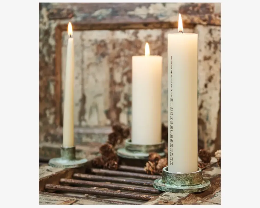 Outlet Daells Bolighus Lysestage Alu Antik Grøn Ø.8 cm