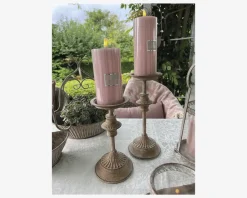 Hot Daells Bolighus Lysestage Bloklys Sand H.30