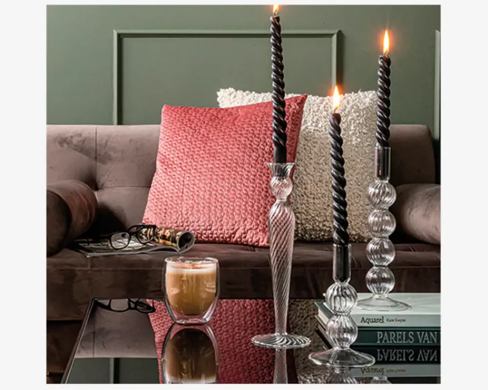 Clearance Daells Bolighus Lysestage Bubbles H.16 cm Klar