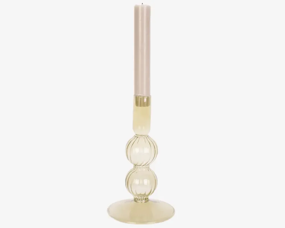 Clearance Daells Bolighus Lysestage Bubbles Mos H.16 cm Grøn