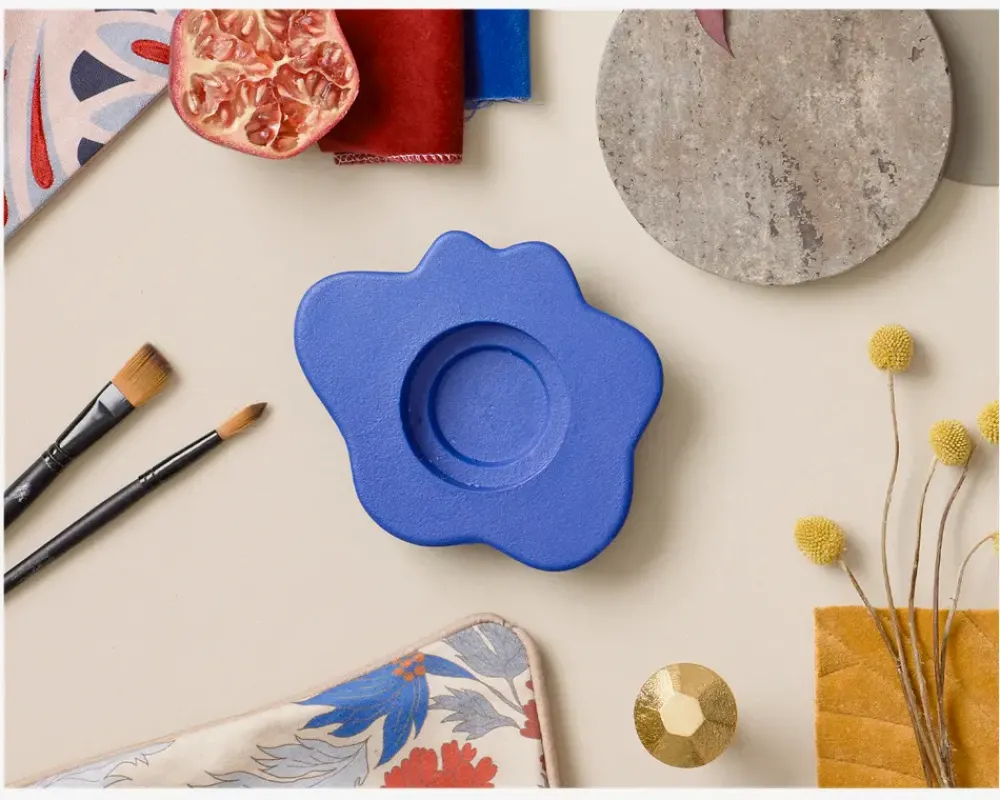 Discount Daells Bolighus Lysestage Disree 17x14cm Blå